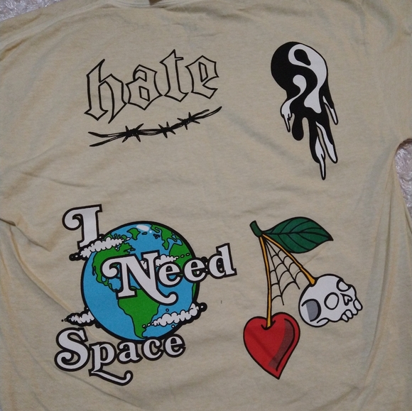 PacSun T-shirt Cream Men's Medium NWT - Picture 5 of 6